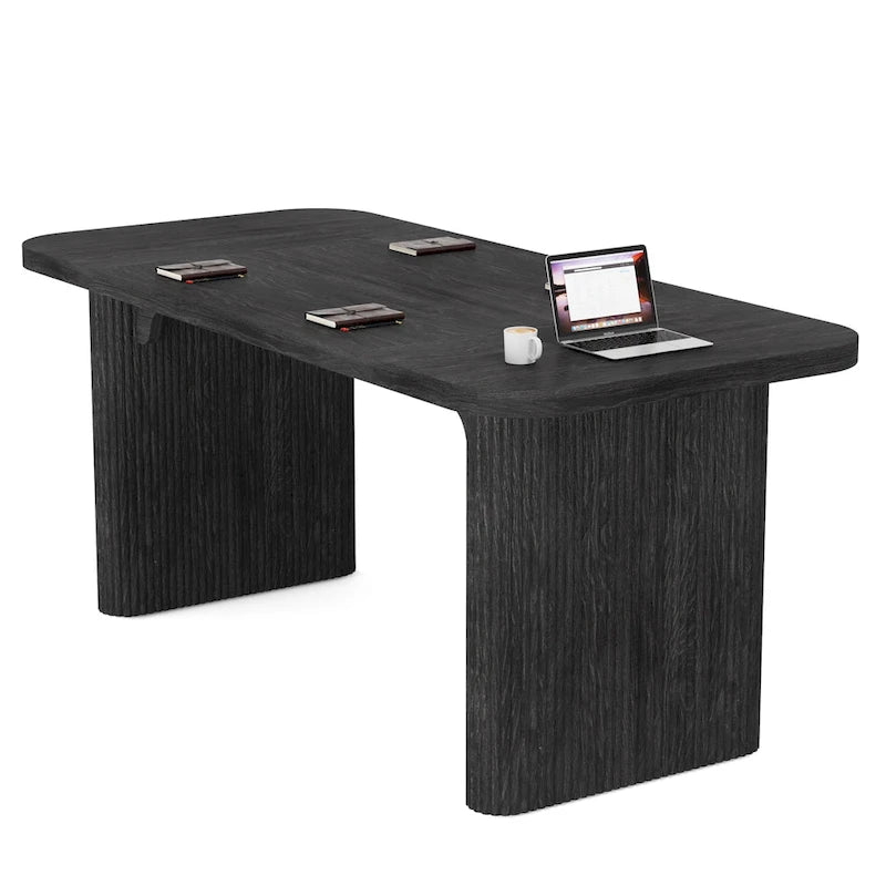 Table de réunion de conférence rectangulaire en bois de 1,5 m - Bureau de direction