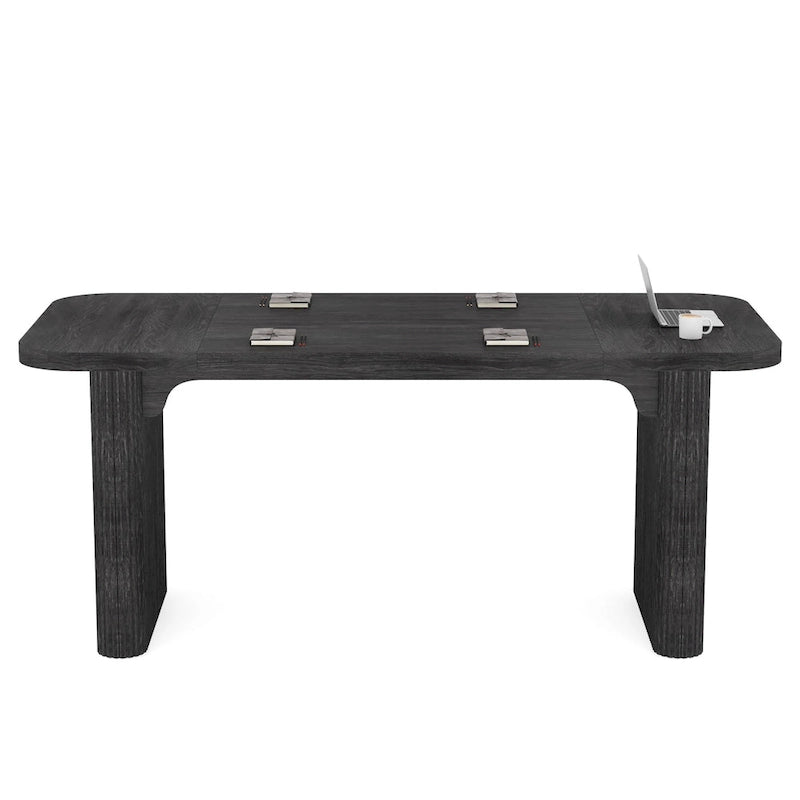 Table de réunion de conférence rectangulaire en bois de 1,5 m - Bureau de direction