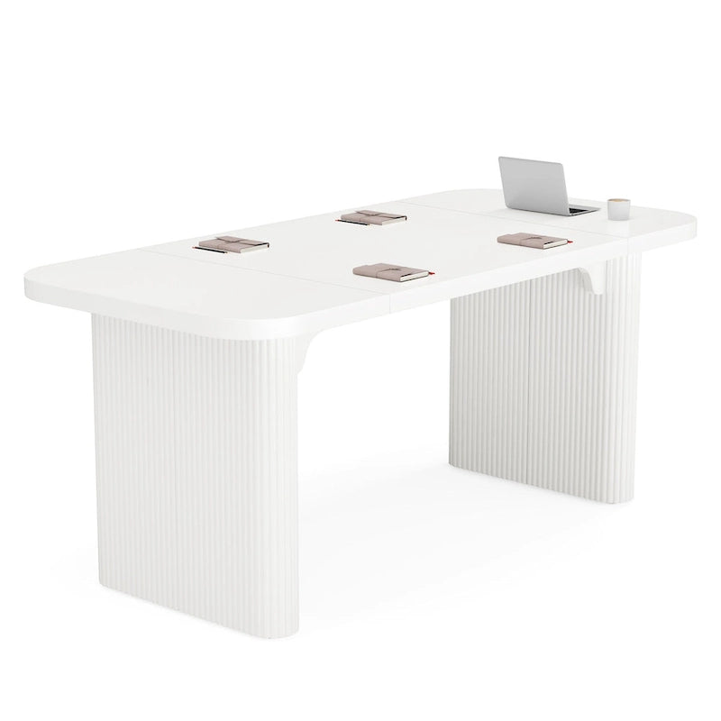 Table de réunion de conférence rectangulaire en bois de 1,5 m - Bureau de direction