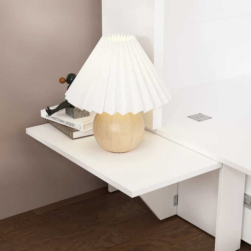 Meuble-lit escamotable multifonctionnel pour petits espaces, rangement et confort