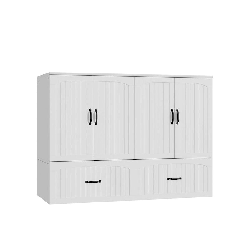 Meuble-lit escamotable multifonctionnel pour petits espaces, rangement et confort