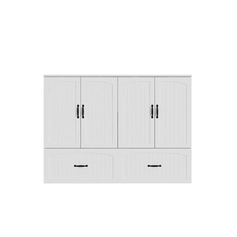 Meuble-lit escamotable multifonctionnel pour petits espaces, rangement et confort