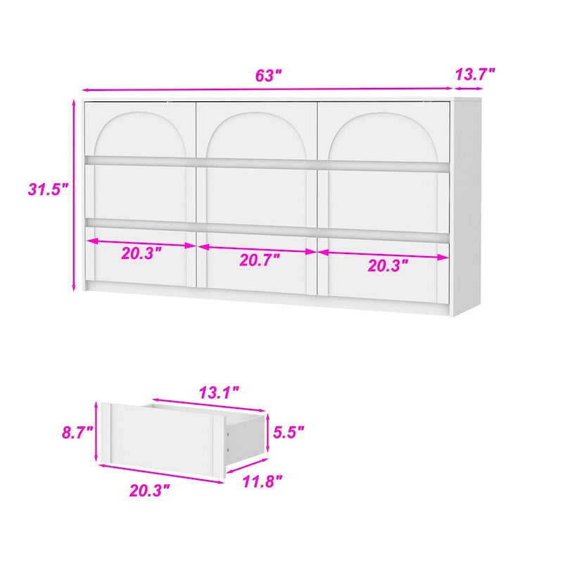 Meuble de Rangement Polyvalent Blanc - Idéal pour la Chambre, la Cuisine et le Salon
