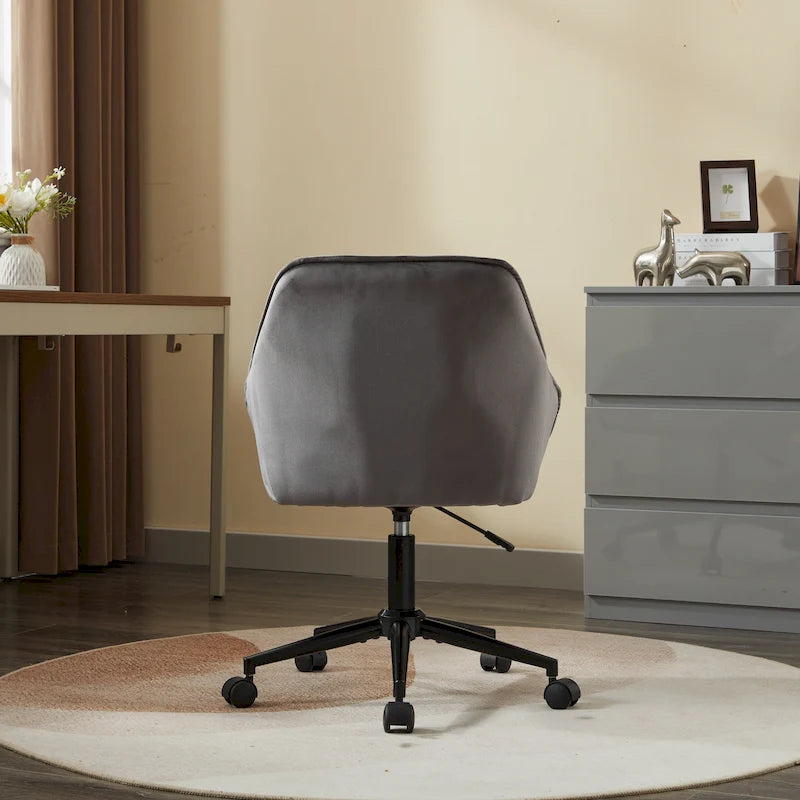 Chaise de bureau en velours