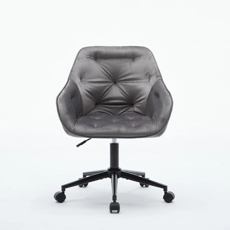 Chaise de bureau en velours