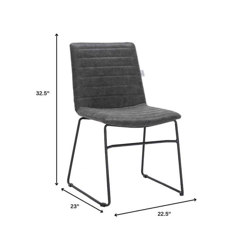 Chaise de bureau en cuir polyester avec piètement en acier inoxydable série Zylar