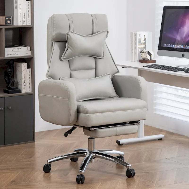 Fauteuil de bureau en cuir pivotant