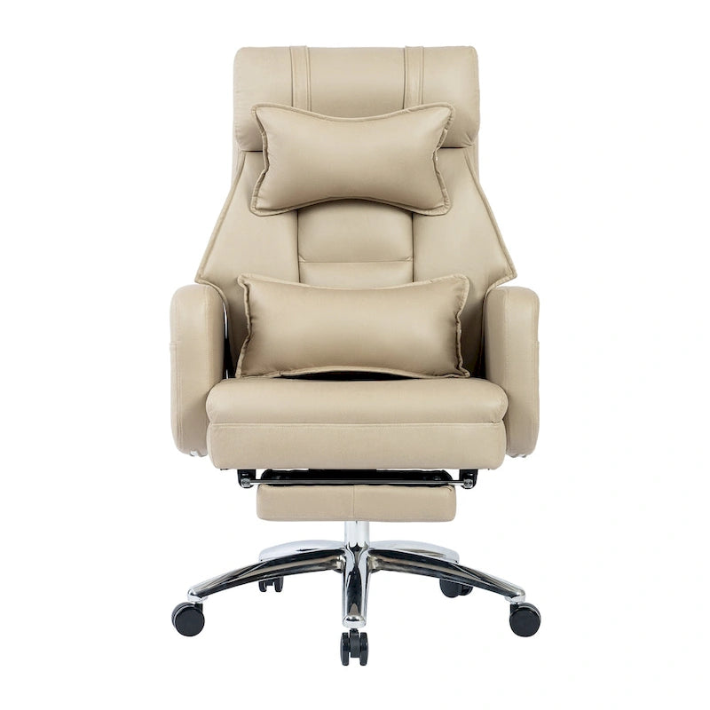 Fauteuil de bureau en cuir pivotant