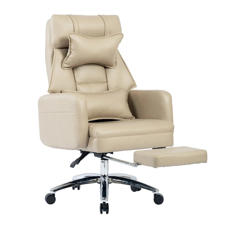 Fauteuil de bureau en cuir pivotant