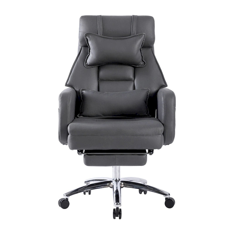 Fauteuil de bureau en cuir pivotant