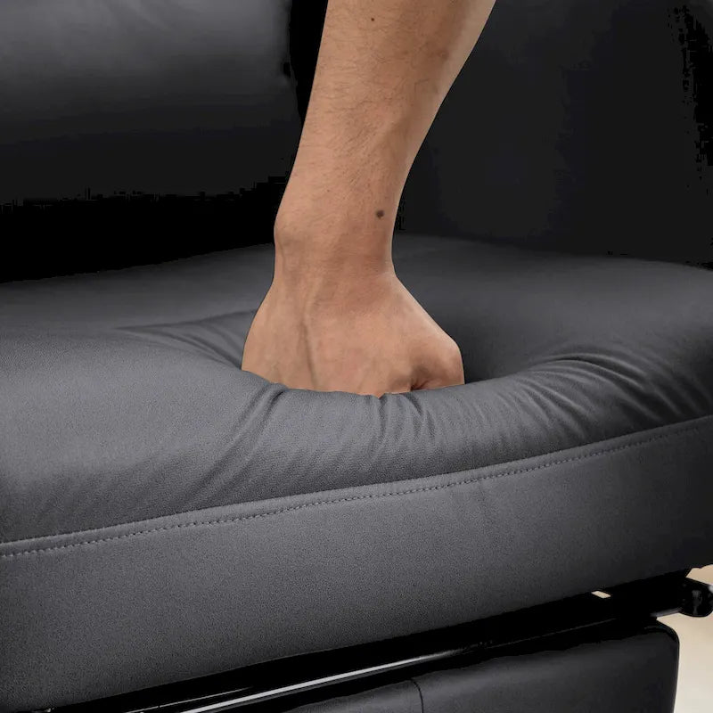 Fauteuil de bureau en cuir pivotant