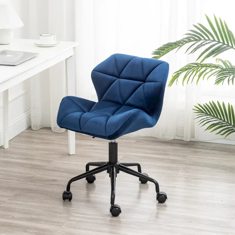 Chaise de bureau pivotante réglable capitonnée diamant pour bureau