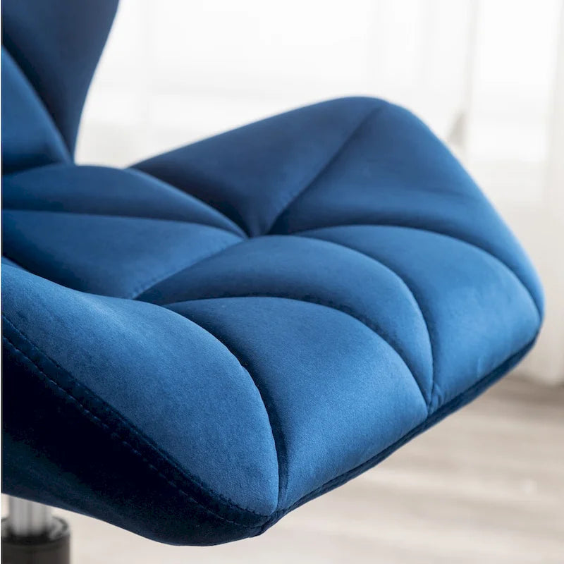 Chaise de bureau pivotante réglable capitonnée diamant pour bureau