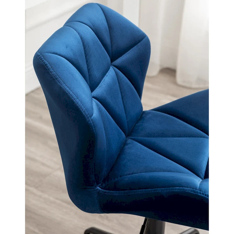 Chaise de bureau pivotante réglable capitonnée diamant pour bureau