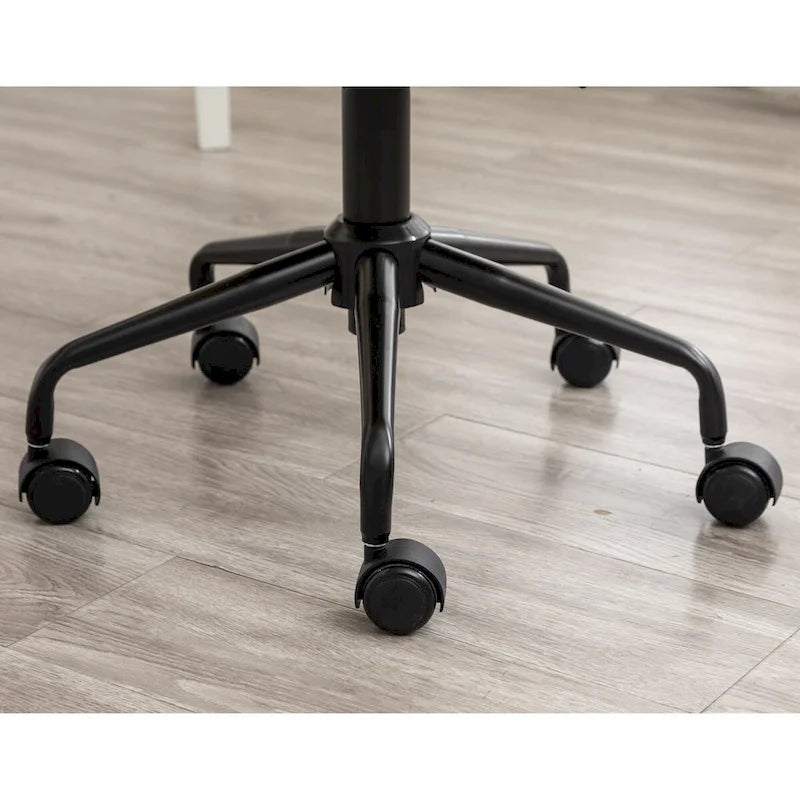 Chaise de bureau pivotante réglable capitonnée diamant pour bureau