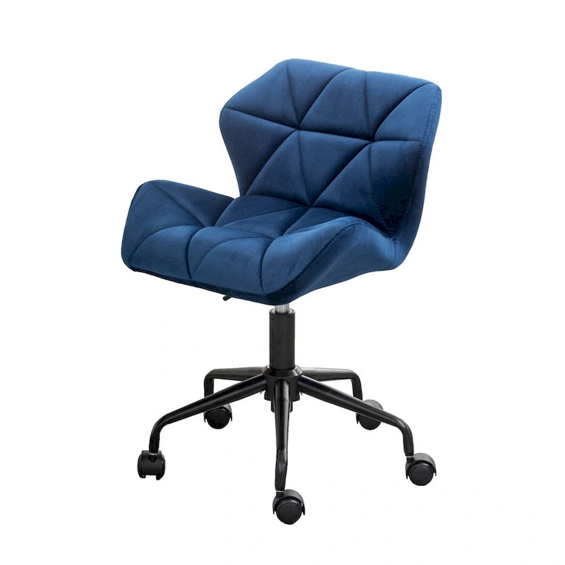 Chaise de bureau pivotante réglable capitonnée diamant pour bureau