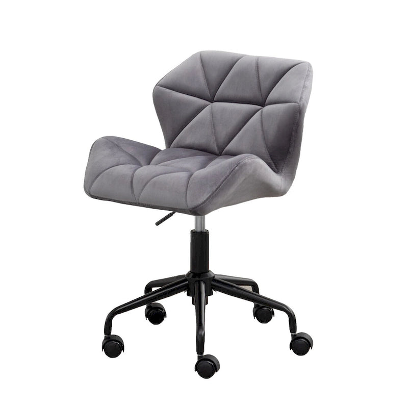 Chaise de bureau pivotante réglable capitonnée diamant pour bureau