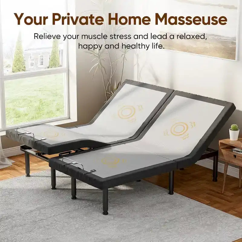 Sommier réglable Massage anti-stress Télécommande sans fil Moteur silencieux