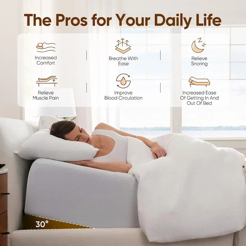 Sommier réglable Massage anti-stress Télécommande sans fil Moteur silencieux