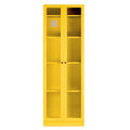 Avidan 70-inch Yellow French Door Metal Cabinet