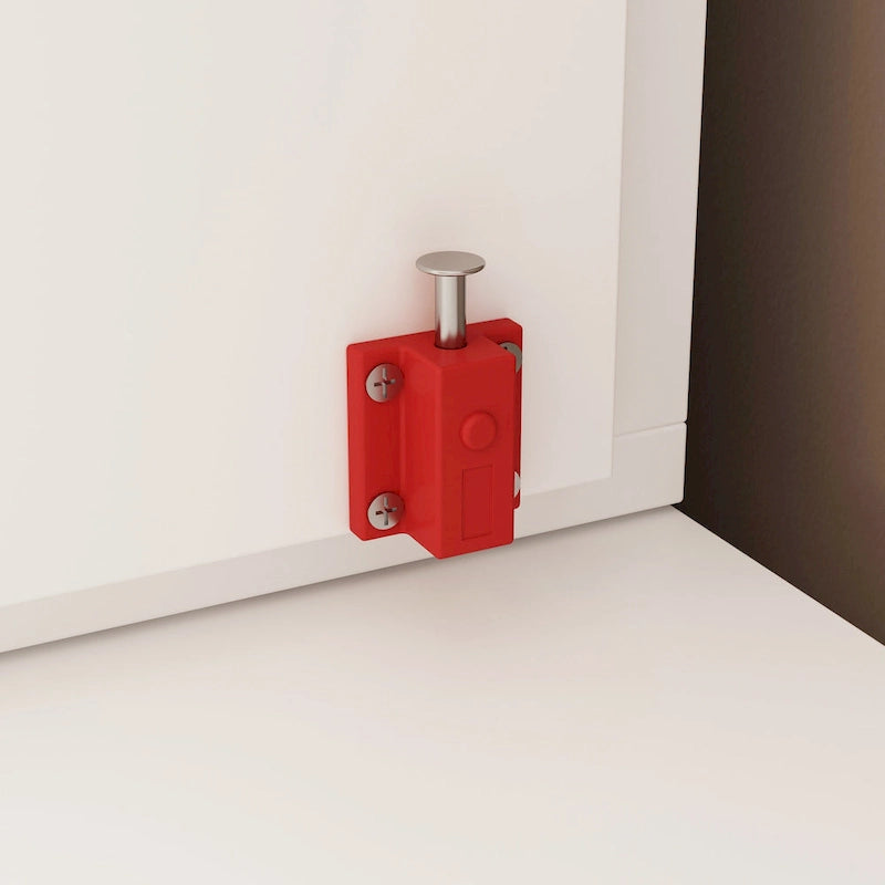 Lit escamotable compact avec armoire de rangement, idéal pour les appartements