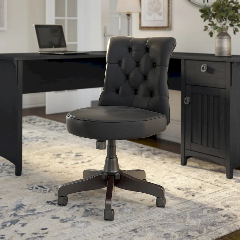 Chaise de bureau capitonnée mi-hauteur Bush Business Furniture Arden Lane