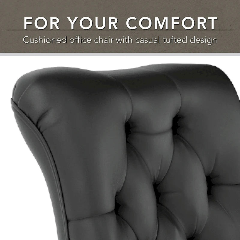 Chaise de bureau capitonnée mi-hauteur Bush Business Furniture Arden Lane