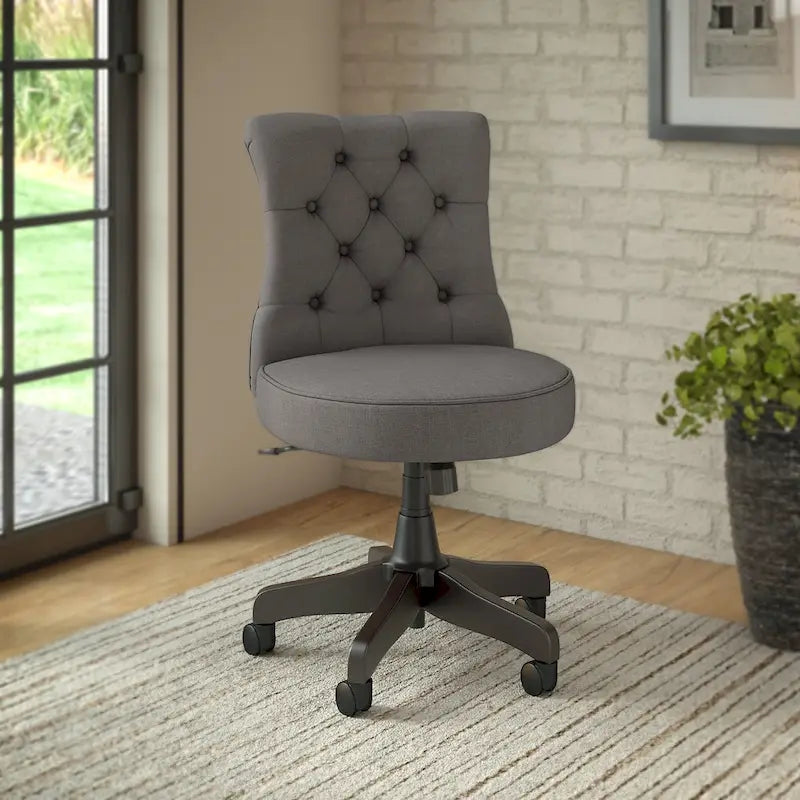 Chaise de bureau capitonnée mi-hauteur Bush Business Furniture Arden Lane