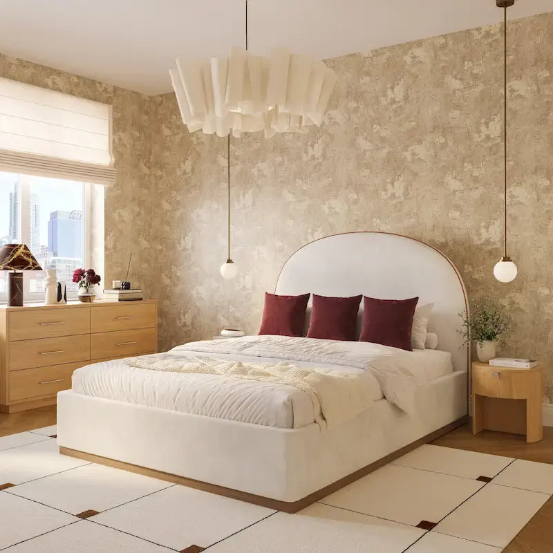 Lit King Size en velours Marlow