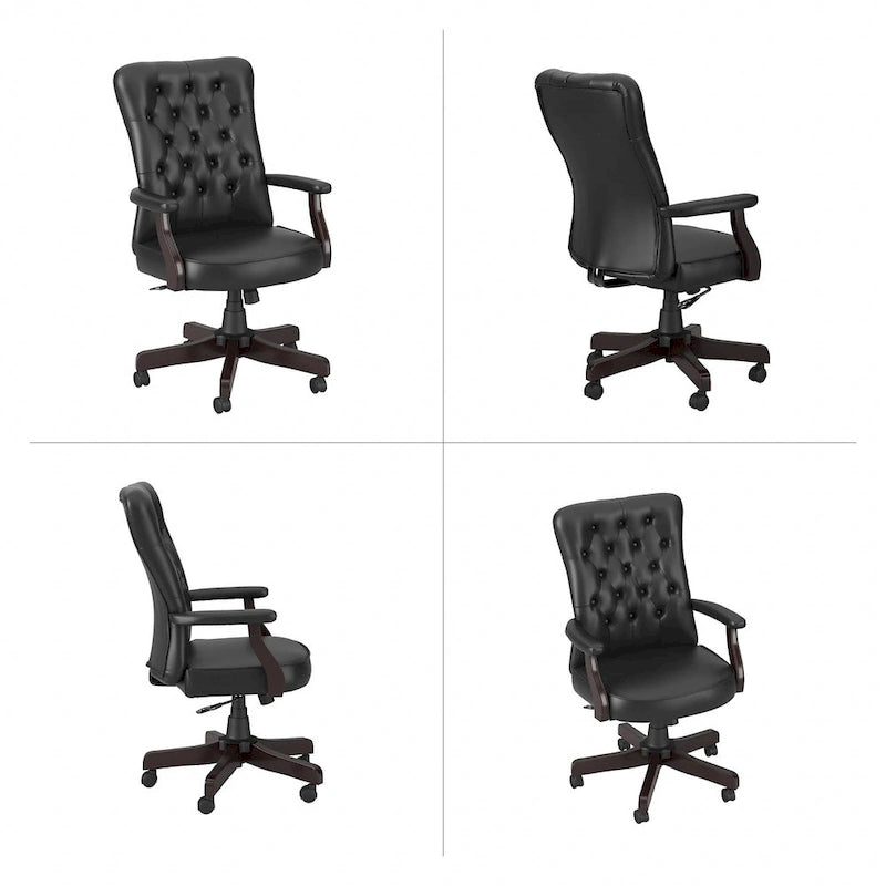 Chaise de bureau à dossier haut Arden Lane avec accoudoirs de Bush Business Furniture
