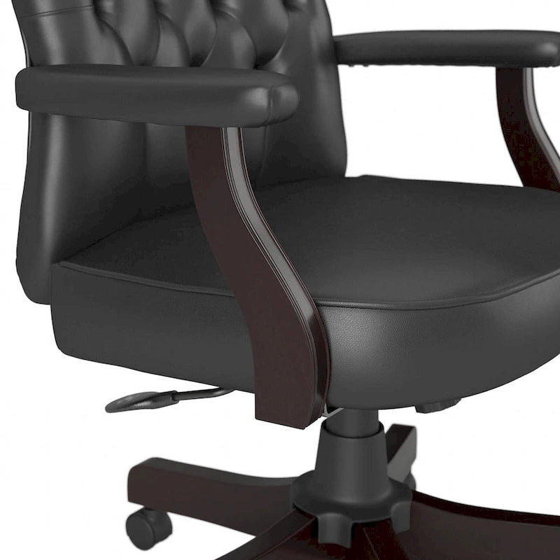 Chaise de bureau à dossier haut Arden Lane avec accoudoirs de Bush Business Furniture