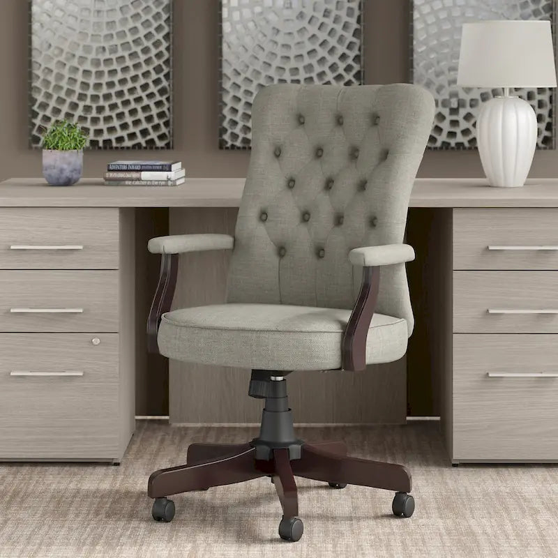 Chaise de bureau à dossier haut Arden Lane avec accoudoirs de Bush Business Furniture