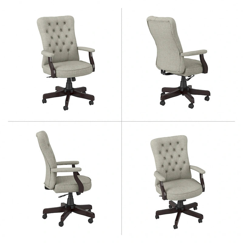 Chaise de bureau à dossier haut Arden Lane avec accoudoirs de Bush Business Furniture