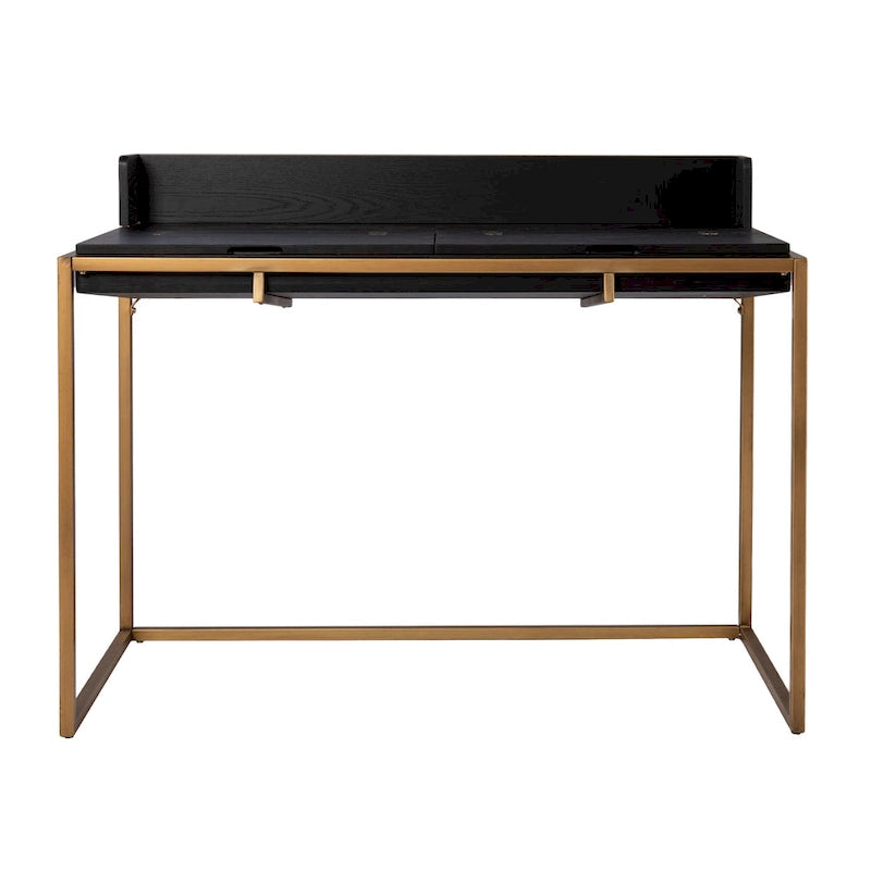 Bureau de style moderne et simple, bureau d'écriture, bureau à abattant avec rangement