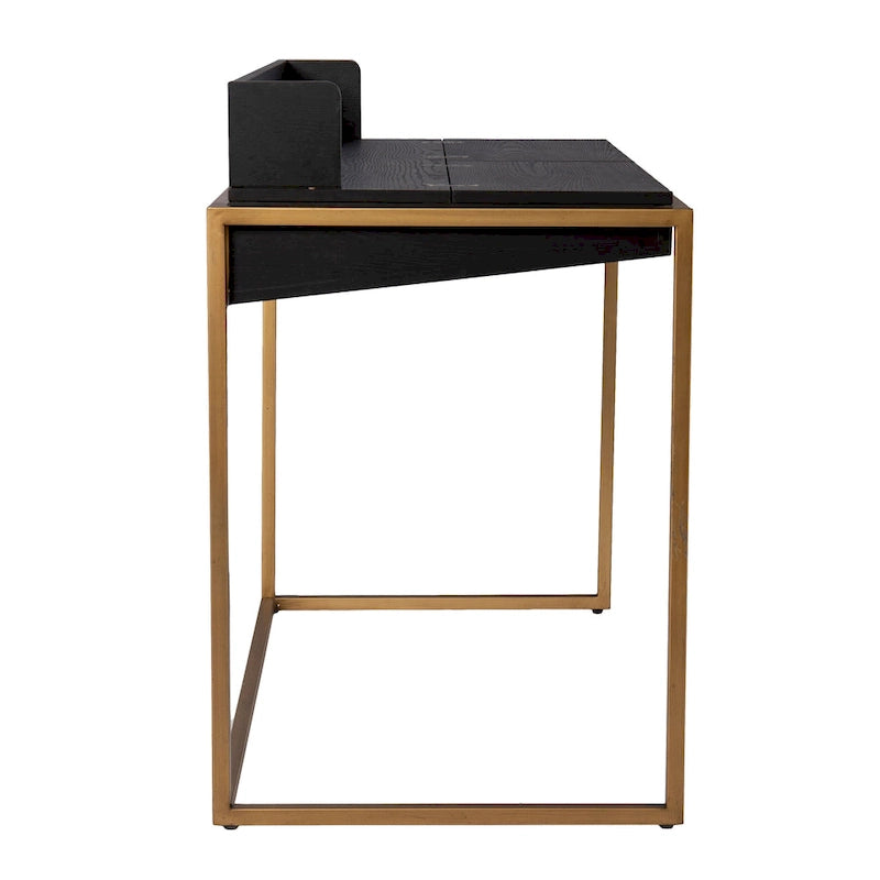 Bureau de style moderne et simple, bureau d'écriture, bureau à abattant avec rangement