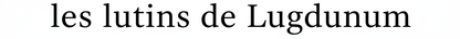 les lutins de Lugdunum - One Line Logo